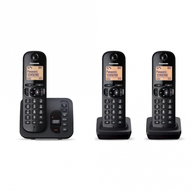 Panasonic KXTGC223EB Trio Cordless DECT Telephone with Answerphone