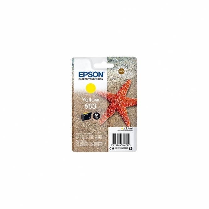 Epson Genuine 603 Ink Cartridge, Yellow