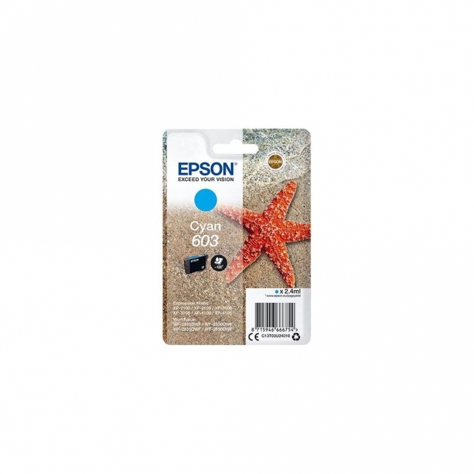 Epson Genuine 603 Ink Cartridge, Cyan