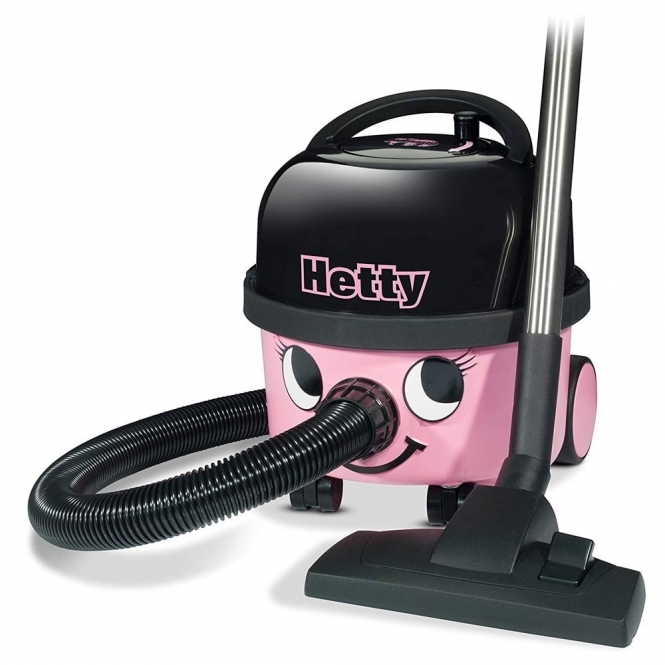 Numatic HET160 Hetty Bagged Cylinder Vacuum Cleaner, Pink