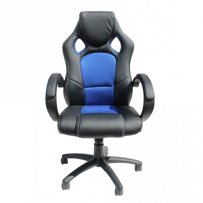 Alphason Daytona Faux Leather Chair, Blue
