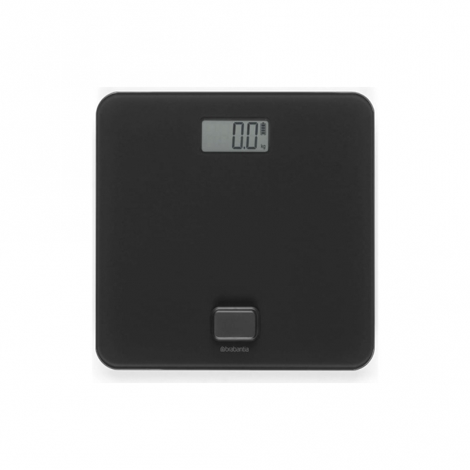 Brabantia Battery Free Bathroom Scale, Dark Grey