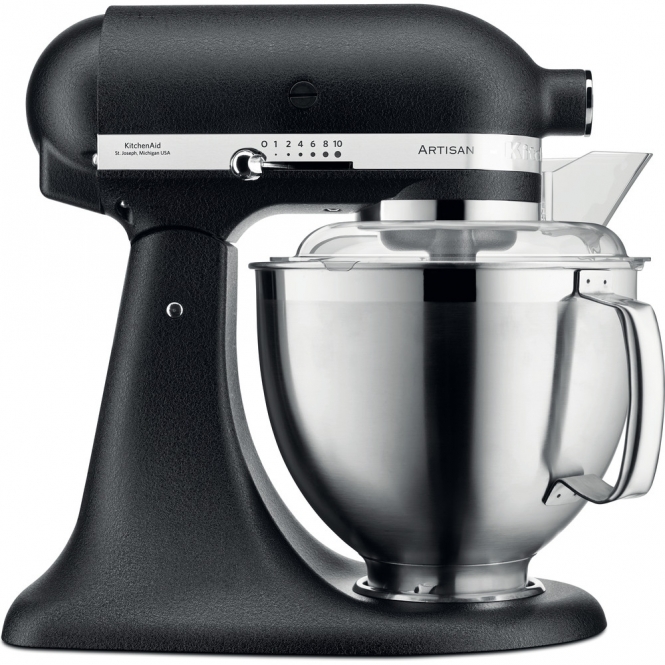 KitchenAid 185 Artisan 4.8L Stand Mixer, Cast Iron Black
