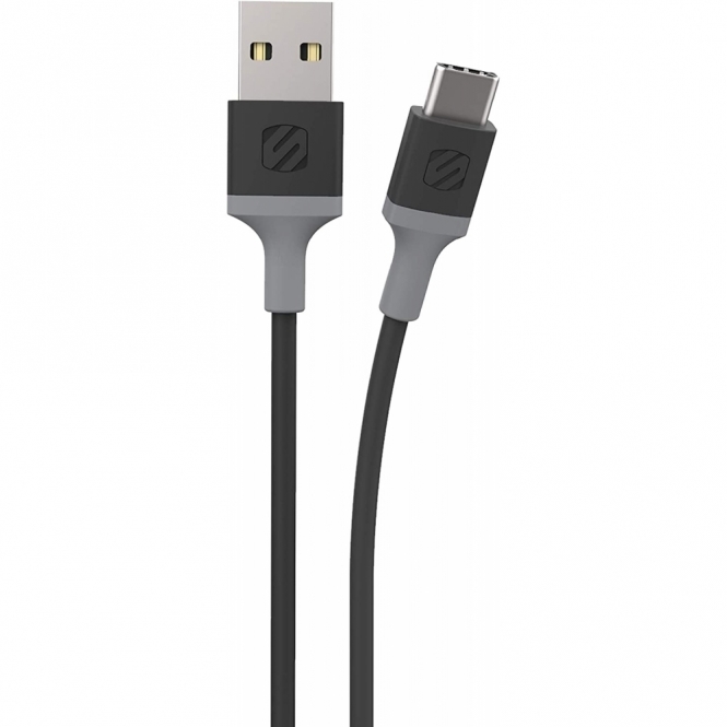 SCOSCHE Strikeline USB-A to USB-C Sync Charging Cable, 1.2m, Grey