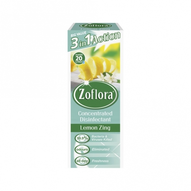 Zoflora Lemon Zing Concentrated Disinfectant, 500ml