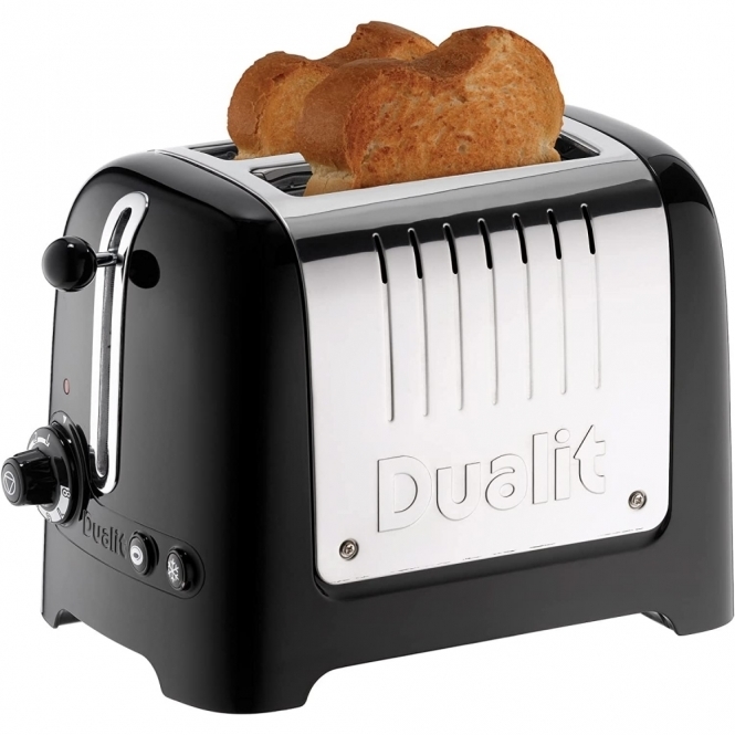 Dualit Lite 2 Slice Toaster, Gloss Black