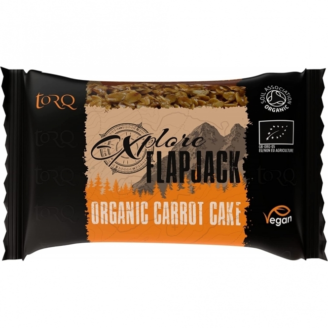 TORQ Explore Organic Vegan Flapjack Carrot Cake 65g
