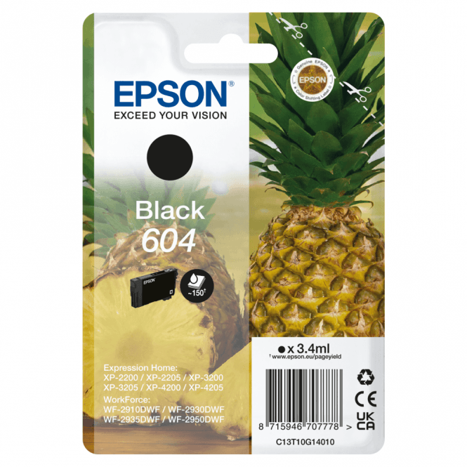 Epson 604 Ink Cartridge, Black