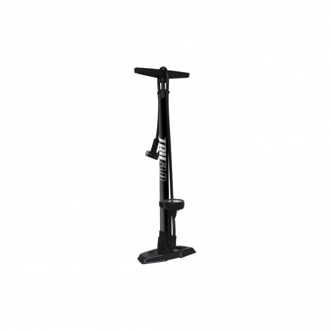 Truflo Easitrax 4 Floor Pump with Gauge, Black