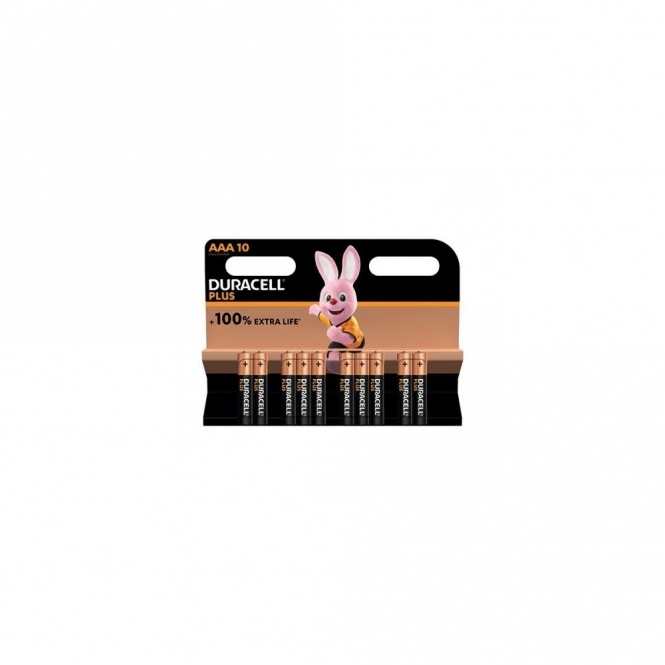 Duracell AAA Plus Power +100% Batteries, Pack of 10