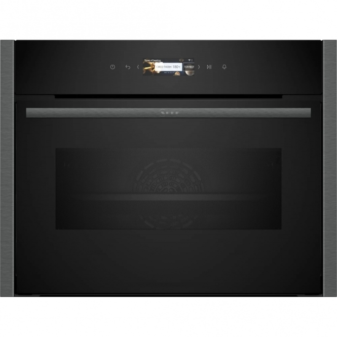 Neff C24MR21G0B N70 Built-in Compact Oven with Microwave, Graphite