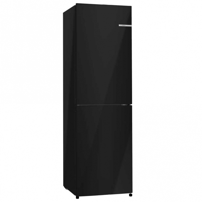 Bosch KGN27NBEAG Series 2 E Energy Rating, No Frost, Freestanding Slim Fridge Freezer, 55cm, Black