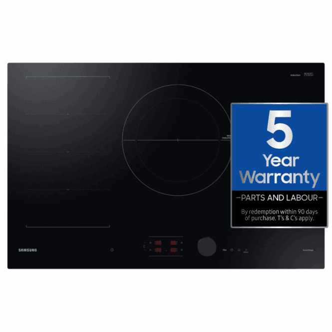Samsung NZ84C6058FK/U1 Series 6 80cm Flex Zone Induction Hob, Black