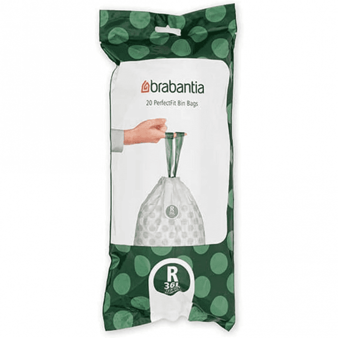 Brabantia 36L (R) PerfectFit Waste Bags, Pack of 20