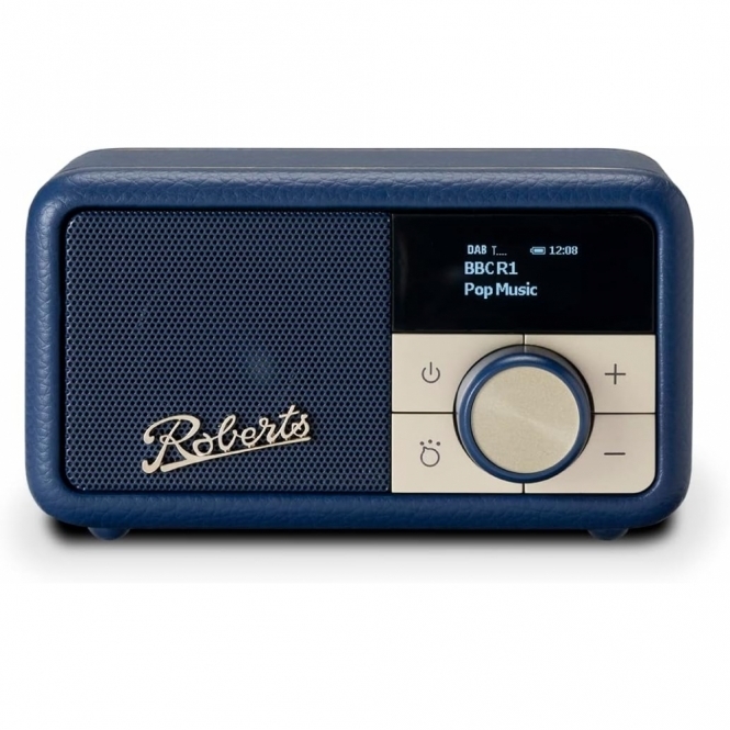 Roberts Revival Petite 2 DAB/DAB+/FM Bluetooth Portable Digital Radio, Midnight Blue