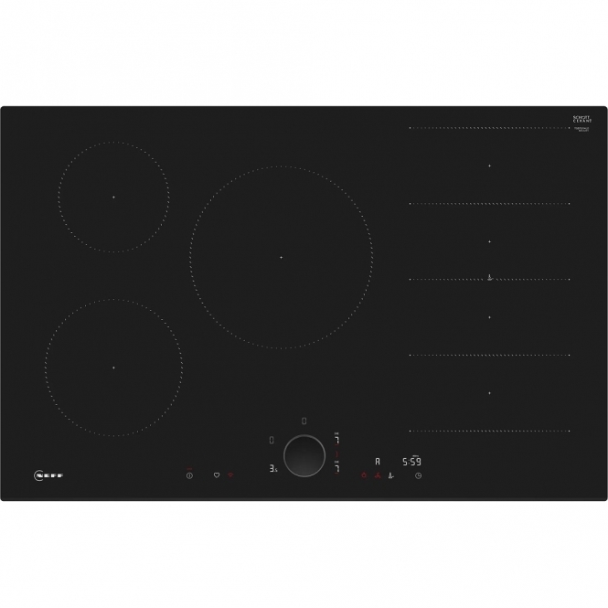 Neff T68FUV4L0 N90 80cm TwistPad Induction Hob, Black