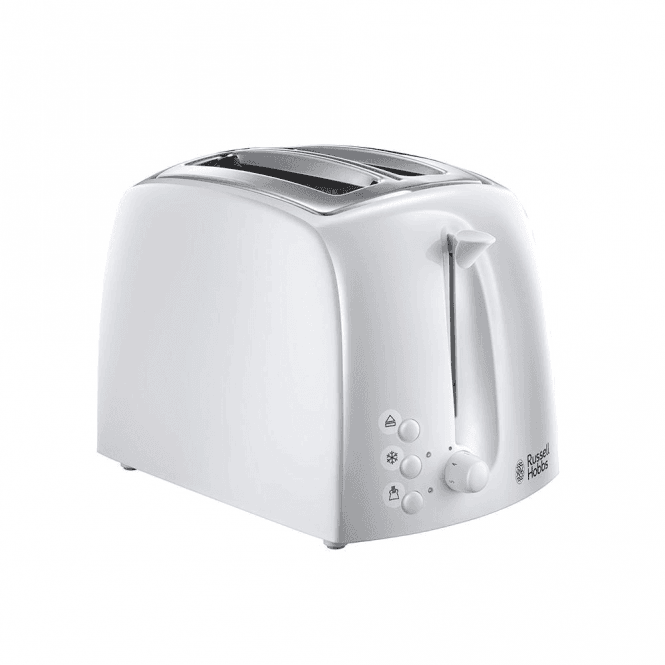 Russell Hobbs Textures 2 Slice Toaster, White