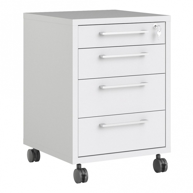 Prima Mobile Cabinet, White