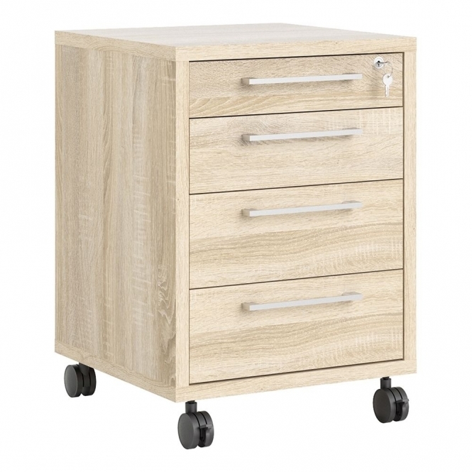 Prima Mobile Cabinet, Oak