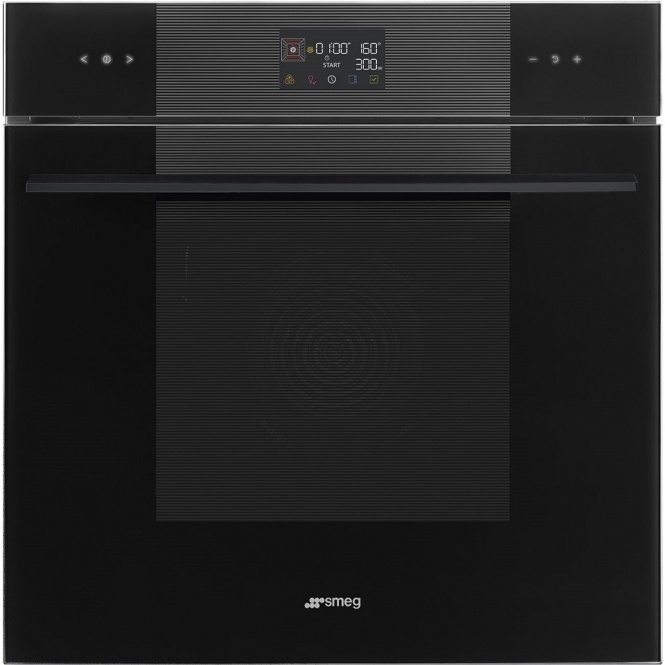Smeg SO6102M2B3 Linea 60cm Combi Microwave Galileo Oven, SpeedwaveXL, Black 