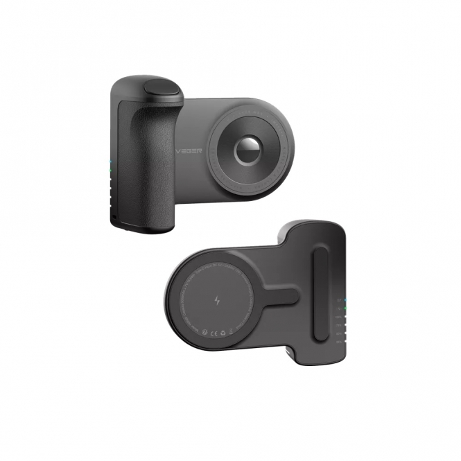 VEGER SnapCam 5000mAh 5W Bluetooth Selfie Controller, Kickstand & MagSafe Powerbank, Black