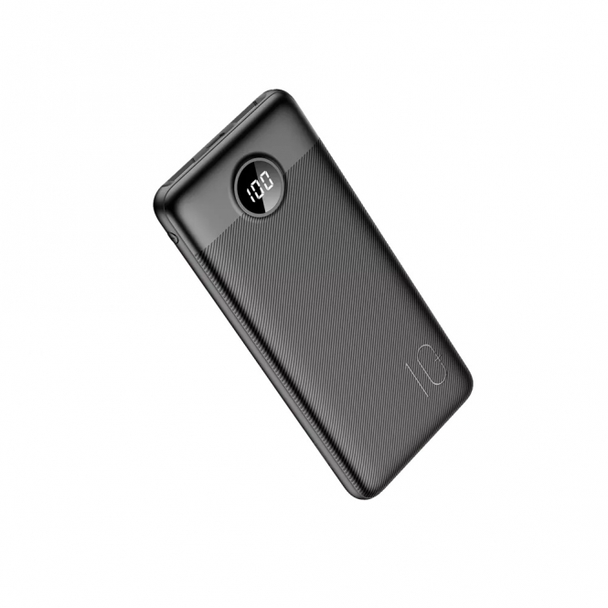 VEGER L10S 10000mAh 20W Power Delivery Dual Port Digital Display Powerbank, Black