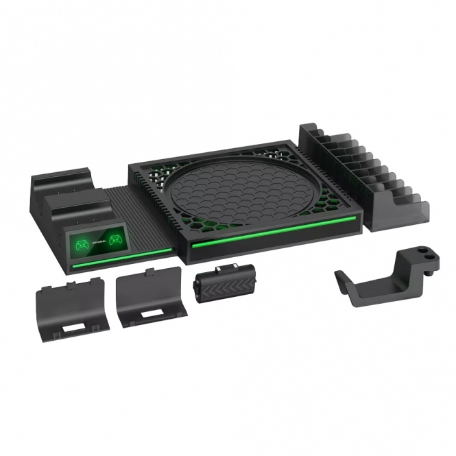 DOBE LED Multifunctional Cooling & Charging Stand for Xbox Series X, Black