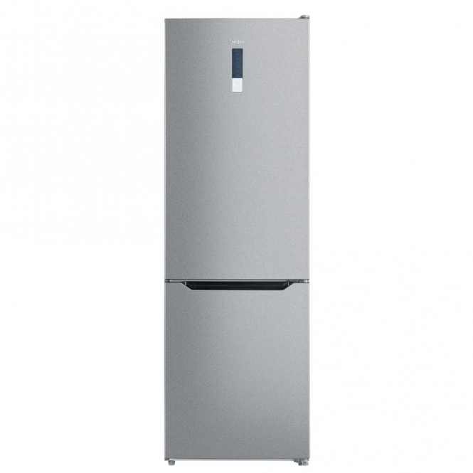 Midea MDRB424FGD02O D Energy Rating, No Frost, Freestanding Fridge Freezer, 188cm, Silver