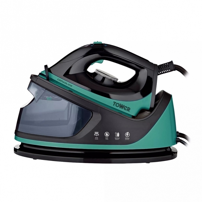 Tower T22023TL Ceraglide 2700W, Steam Generator Iron, Teal
