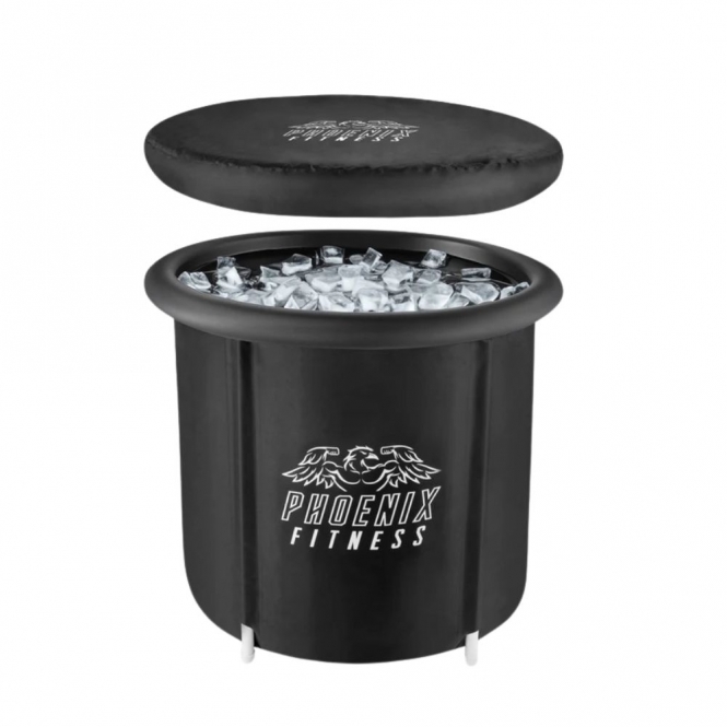 Phoenix Fitness RY2463 Cold Plunge Recovery Ice Bath Tub 300L, Black