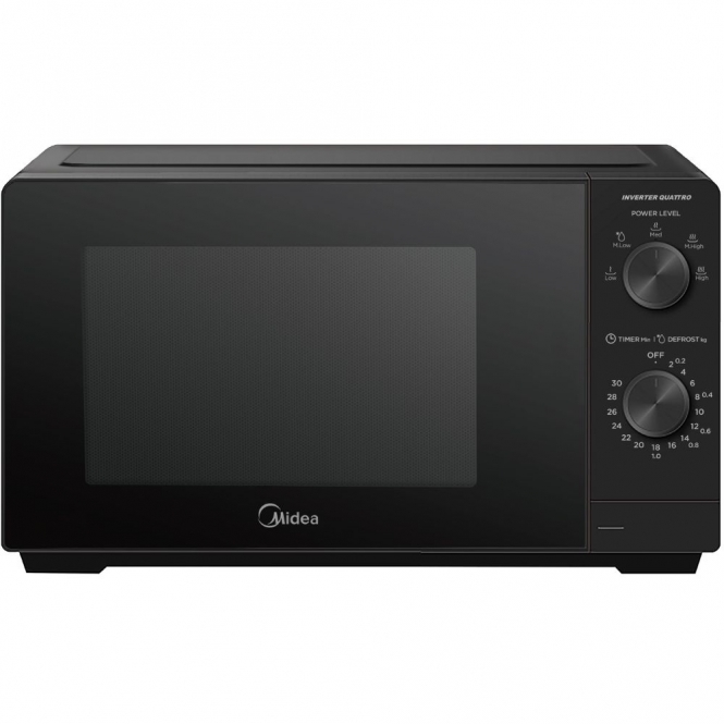 Midea MMOP01MZBK 20L, 700W, Solo Microwave, Black