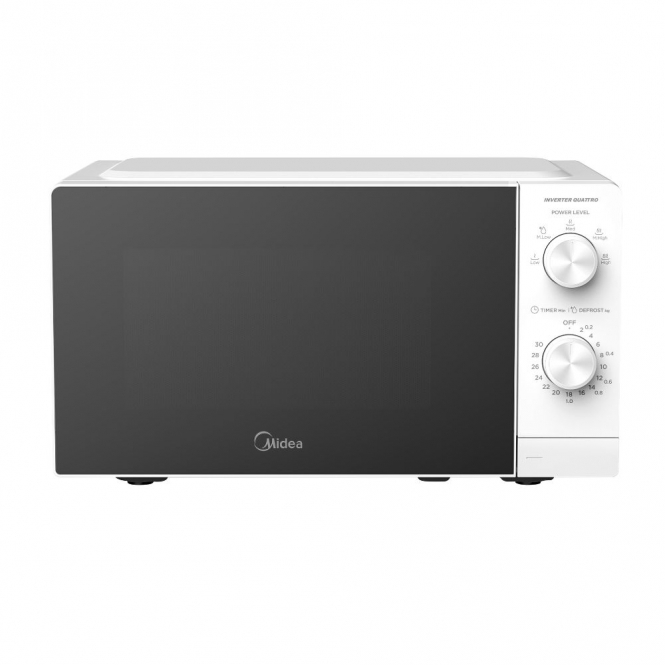 Midea MMOP01MZWH 20L, 700W, Solo Microwave, White