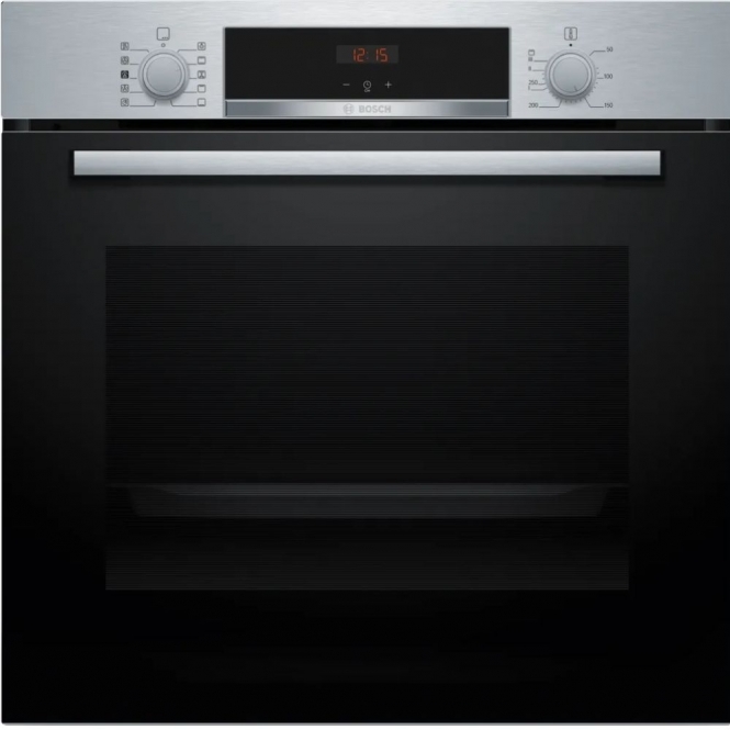 Bosch HQA534BS3B Series 4, Added Steam Function, A+ Energy Rating, 71L, Single Oven, Stainless Steel