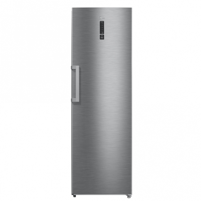 Midea MDRD502MTE46S E Energy Rating Freestanding Larder Fridge, 185cm, Inox