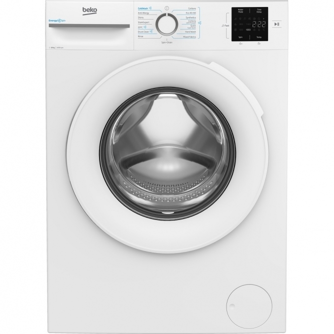 Beko B3W31041W 10kg, 1400rpm, A Energy Rating, Freestanding Washing Machine, White