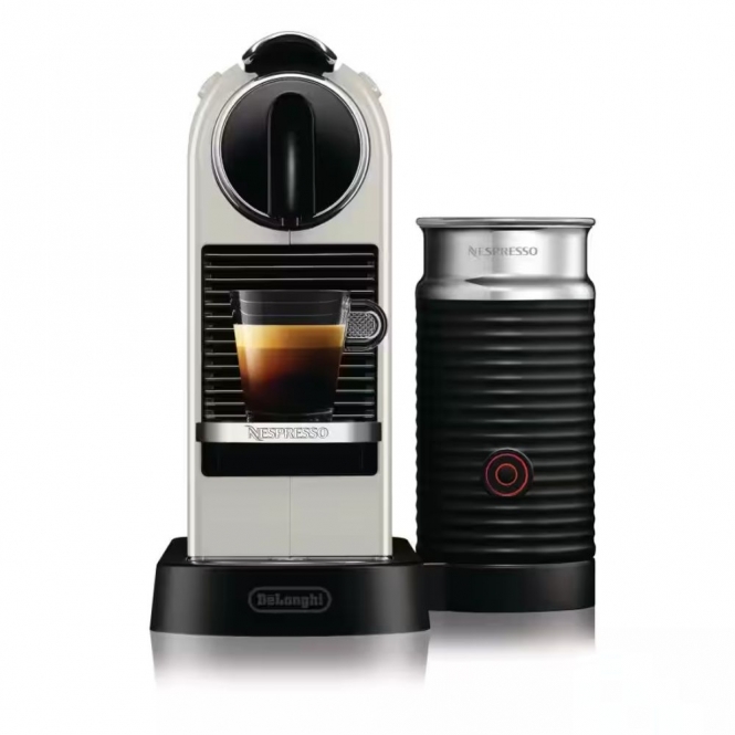 De'Longhi Nespresso CitiZ with Aeroccino Milk System, White