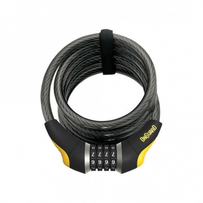 OnGuard Doberman Combo Cable Lock 185 x 12mm, Black