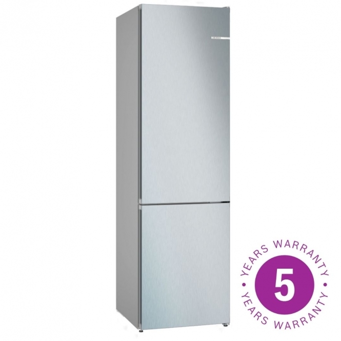 Bosch KGN392LDFG Series 4 D Energy Rating, No Frost, Freestanding 363L Fridge Freezer, 60cm, Stainless Steel