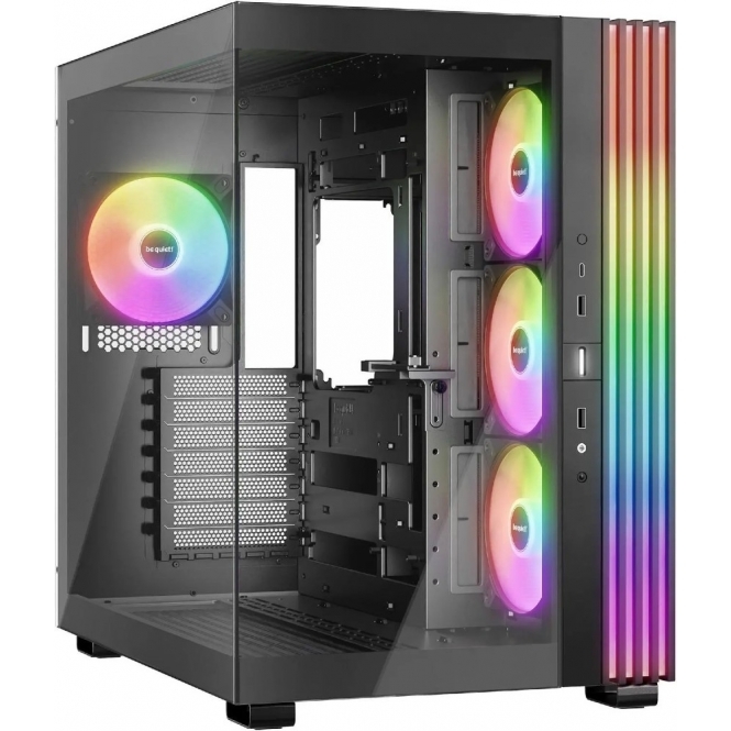 Light Base 600 LX Midi-Tower ATX Case, 4x 120mm Fans, Invertible Layout, Tempered Glass