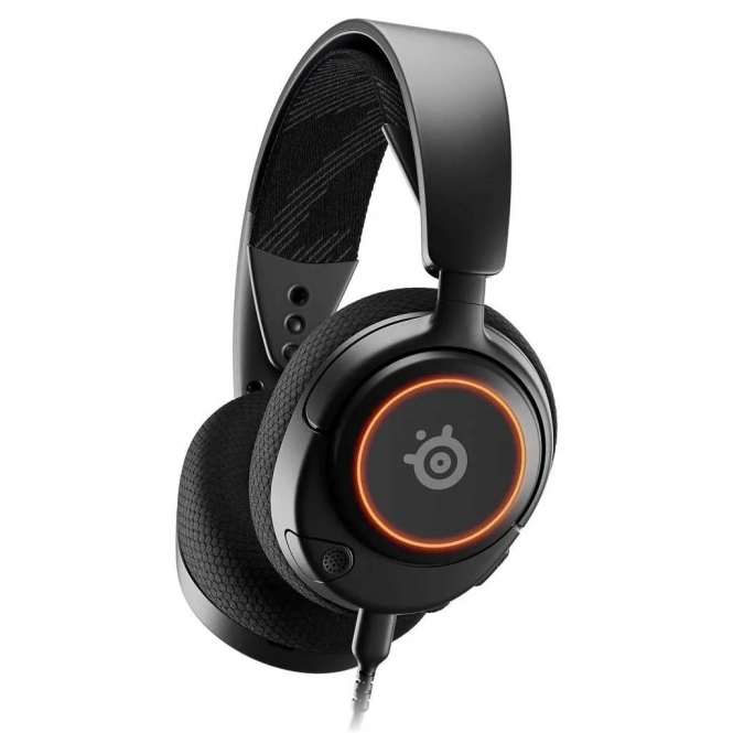 SteelSeries Arctis Nova 3 Wired RGB Gaming Headset, USB‑C, 40 mm Drivers, AirWeave