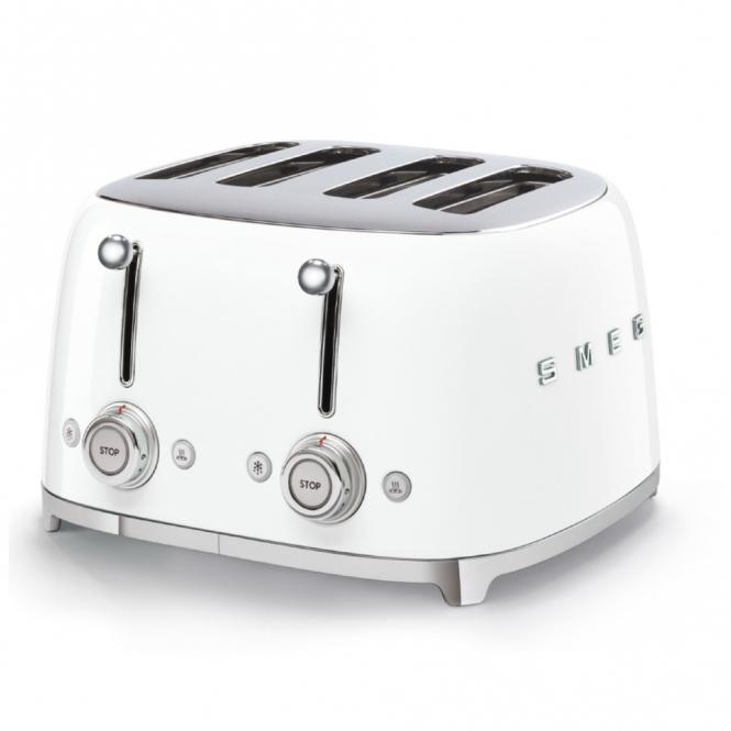 Smeg 50s Style 4‑Slice Toaster – White, 2000 W