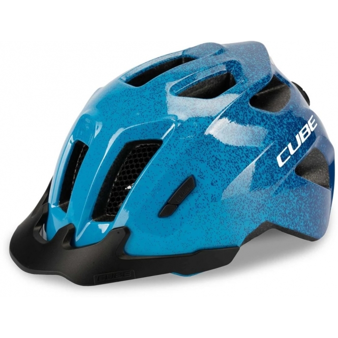 CUBE Youth Helmet, 11 Large Vents, Washable Pads, Dark Blue