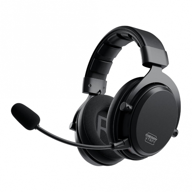 Cherry XTRFY H3 Detachable Microphone, Wireless Gaming Headset, Black