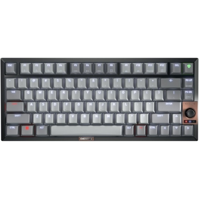 Cherry KW 300 Mechanical Keyboard, Multi Connection, MX2A Silent Red Switches