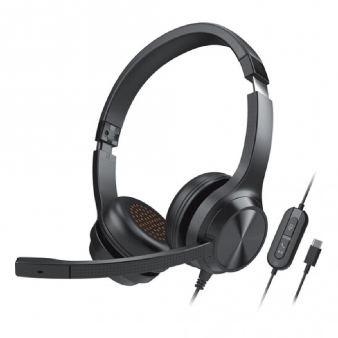 Creative Labs Chat On-Ear USB-C Headset, Black