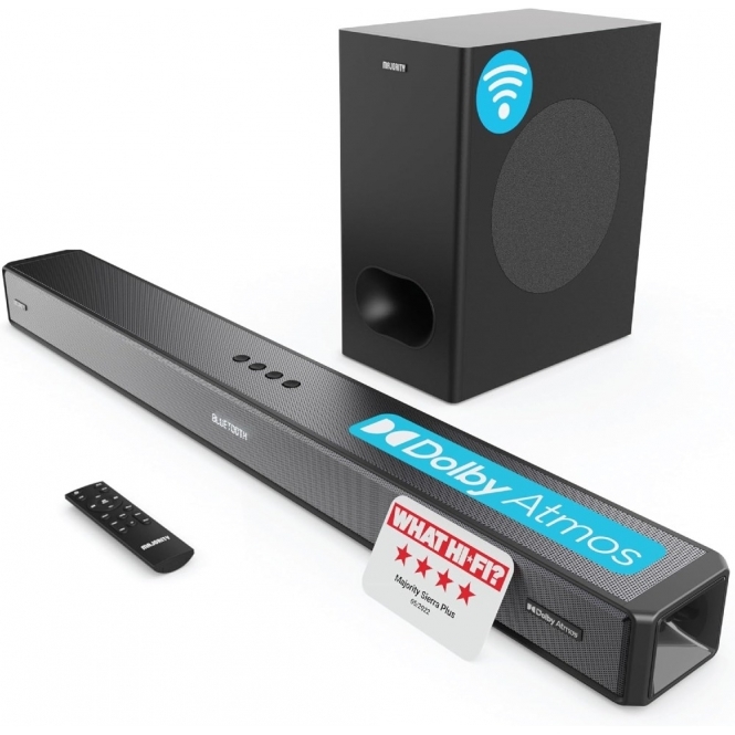 Majority 75310 Sierra Plus 2.1.2 Wireless Soundbar with Dolby Atmos