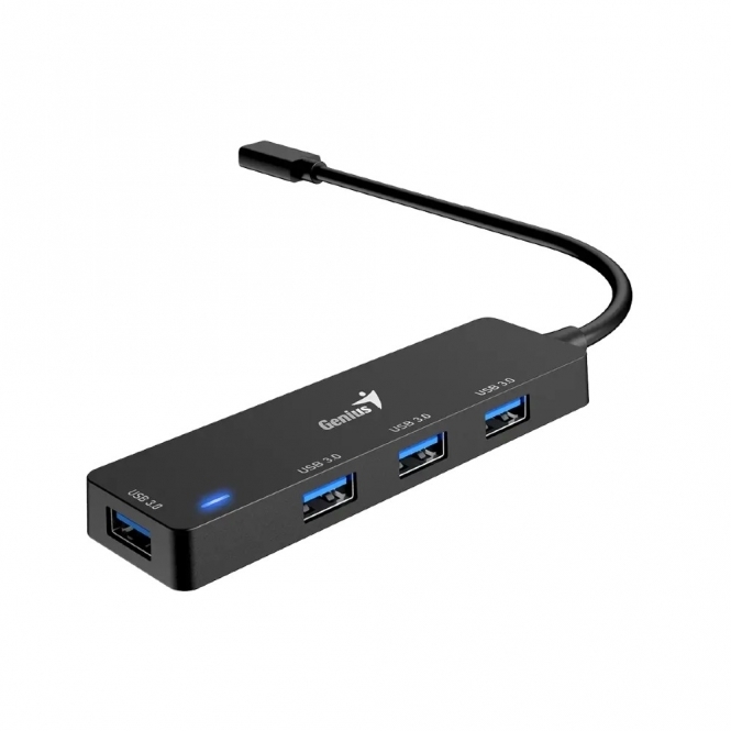 Genius 4-in-1 USB-C to USB-A Hub