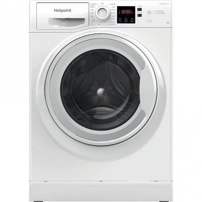 Hotpoint NSWF946WUK 9kg, 1400rpm, A Energy Rating, Freestanding Washing Machine, White