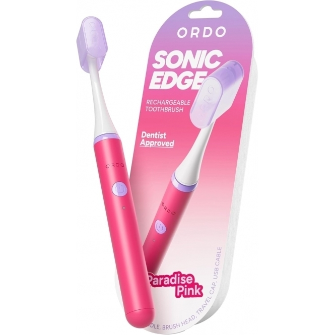 Ordo Sonic Edge Rechargeable Electric Toothbrush, Pink
