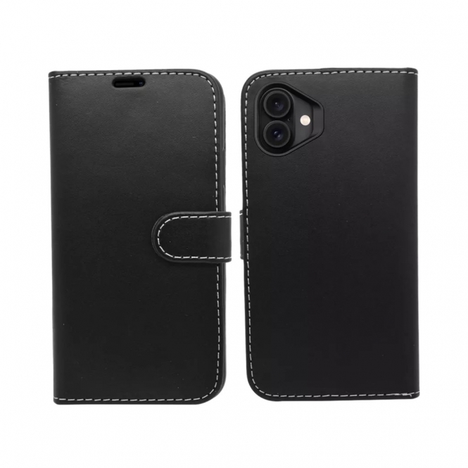 XQUISITE iPhone 17, Wallet Case, Black